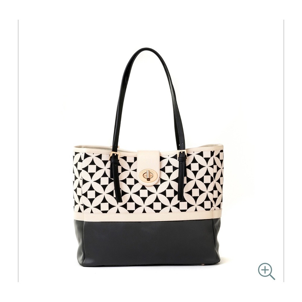 Spartina 449 Kiawah‎ Turn-Key Classic Tote Bag Geometric Womens Large